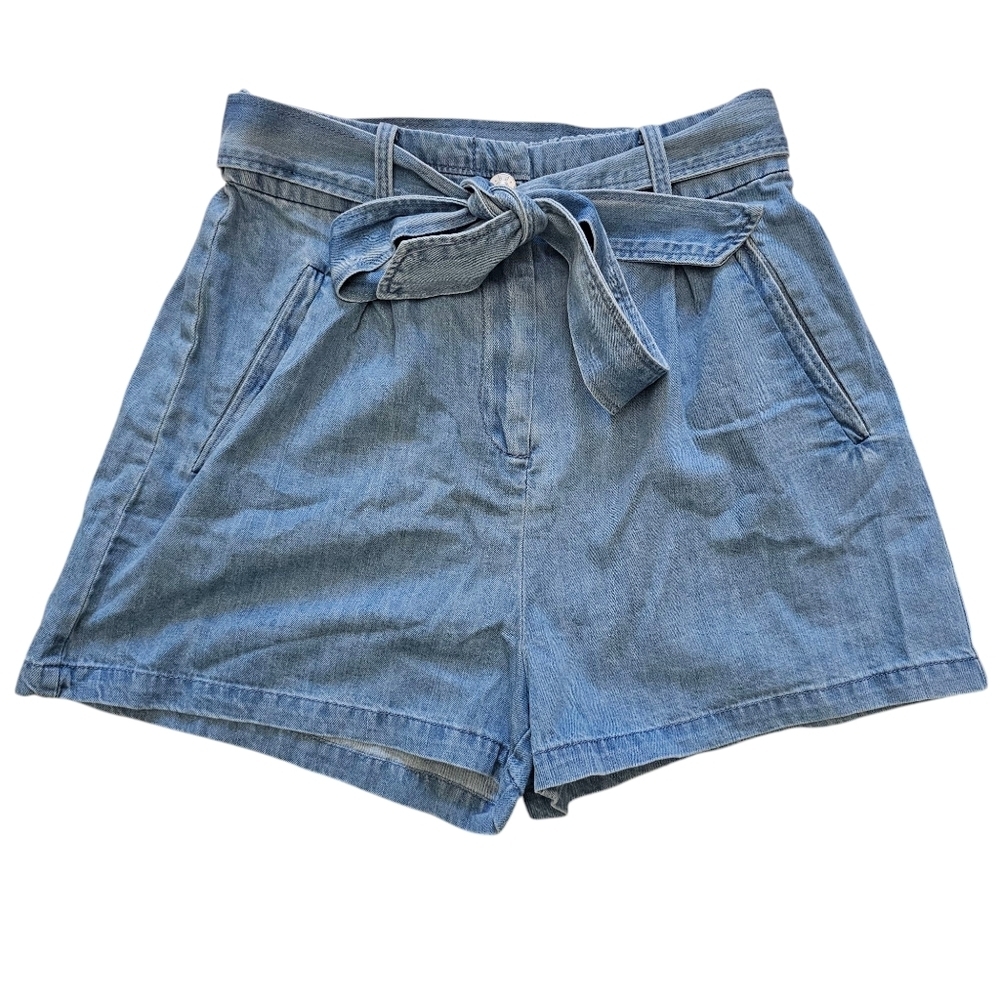 BB Dakota Steve Madden Denim Shorts With Tie Belt Women's Small NWT